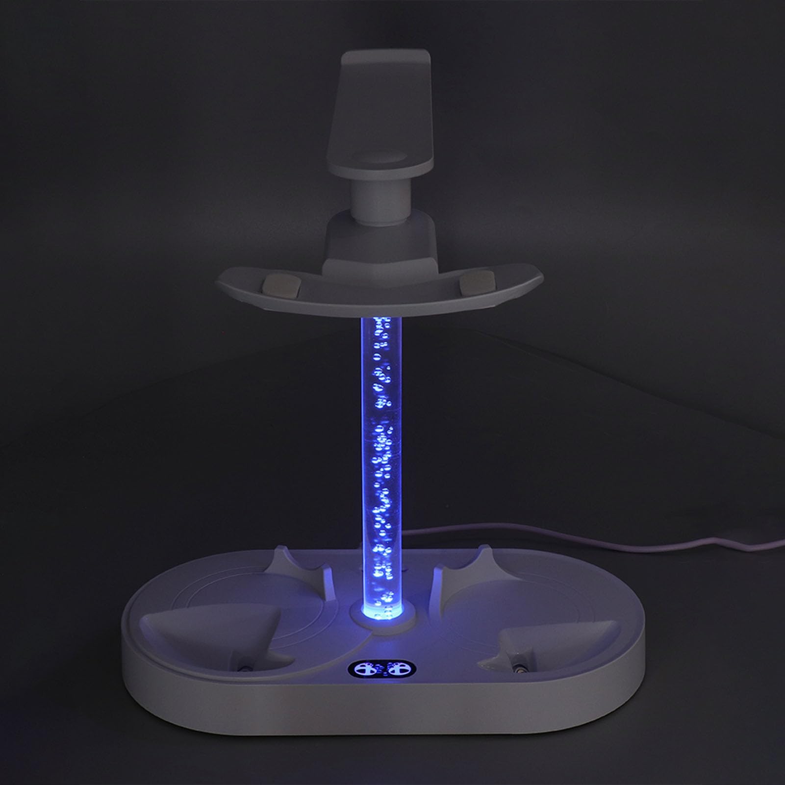 Magnetyczna Podstawa Podstawa LED Szybkie ładowanie stacji ładowania portu USB do konsoli gier i kontrolera VR2 Tryb oświetlenia RGB Stylowy magazyn Materiał ABS