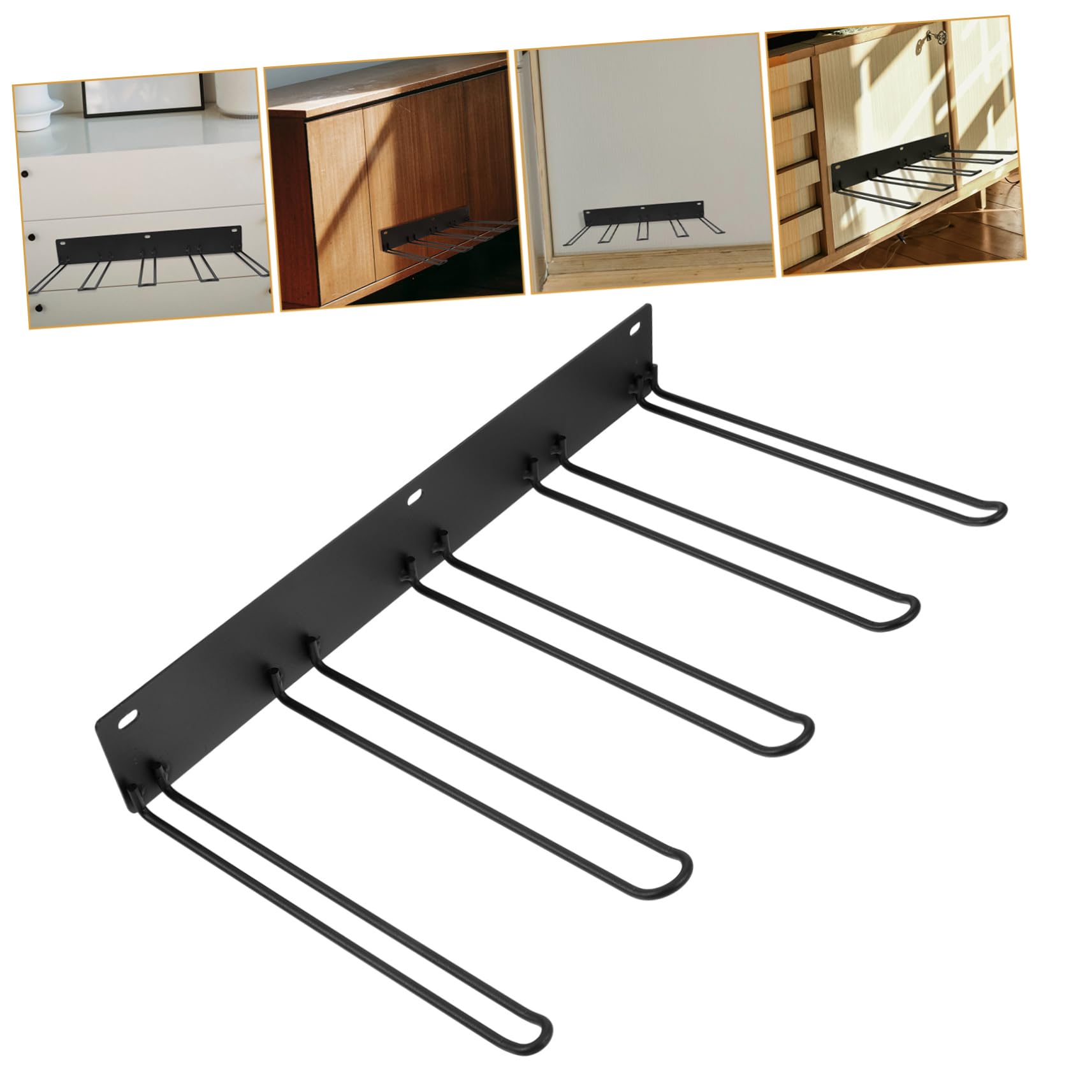 ULTECHNOVO Porta-stivali Supporto per Stivali Nero in Metallo da Parete