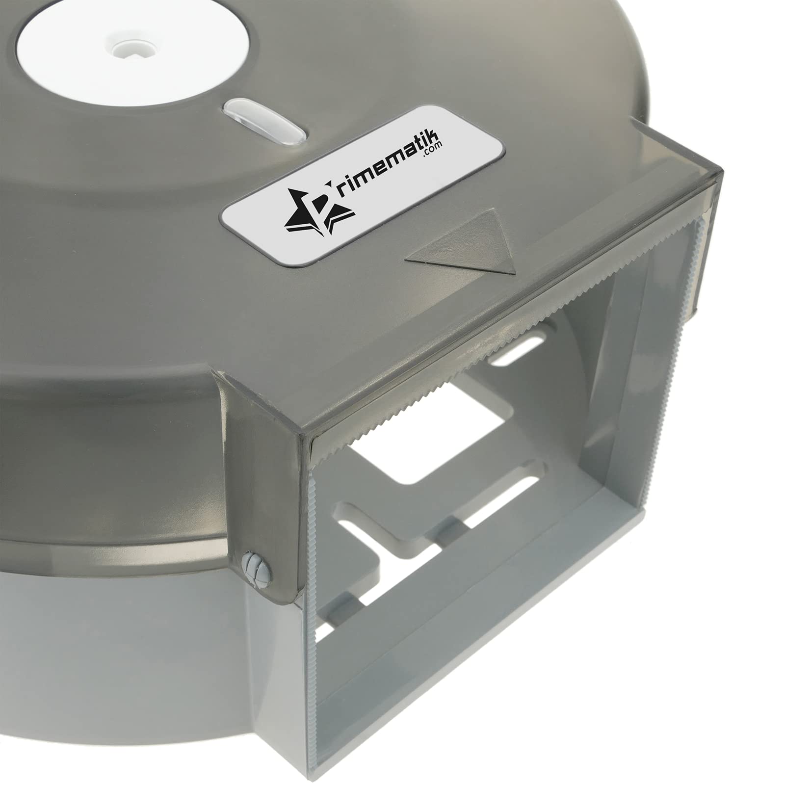 PrimeMatik Distributeur de Papier Toilette. Porte-Rouleau Industriel Noir pour Salle de Bain (KS041)