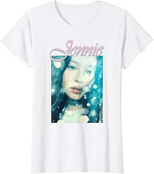 Amazon.com: Official Jennie Utopia T-Shirt, Women, White, Small