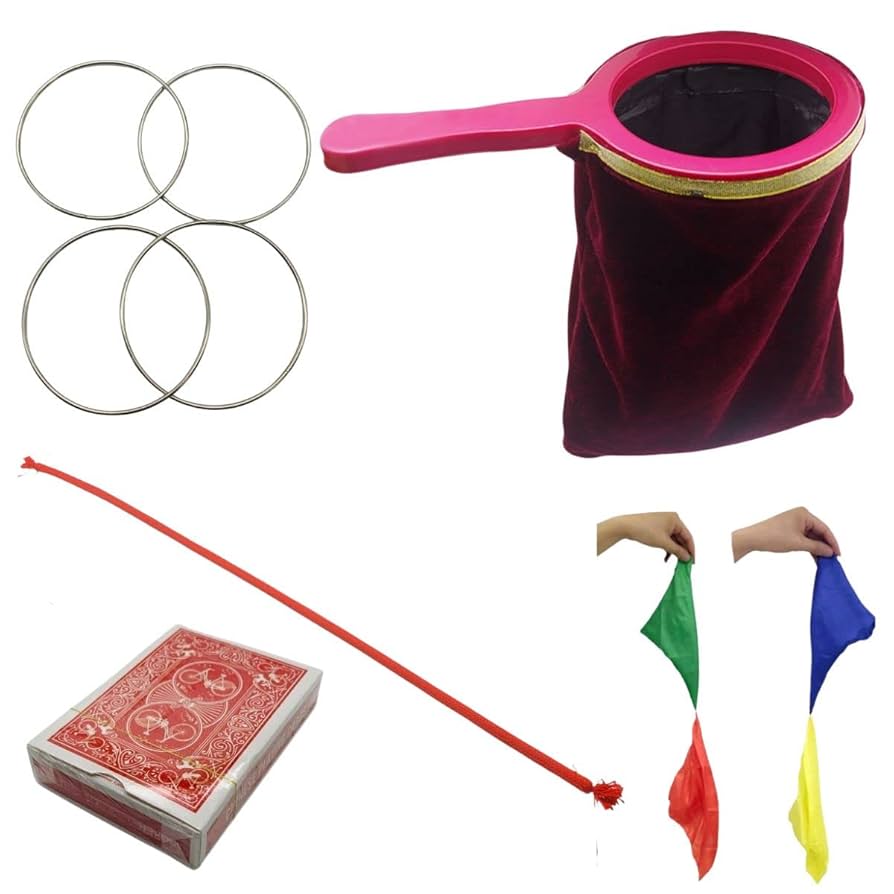 Amazon | 手品 マジックセット 5種類 手品グッズ 用品 袋
