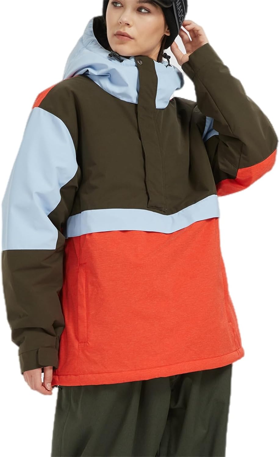 Womens Waterproof Ski Jacket Warm Winter Snow Coat Windbreaker Hooded Thick Snowboard Jacket - Image 7