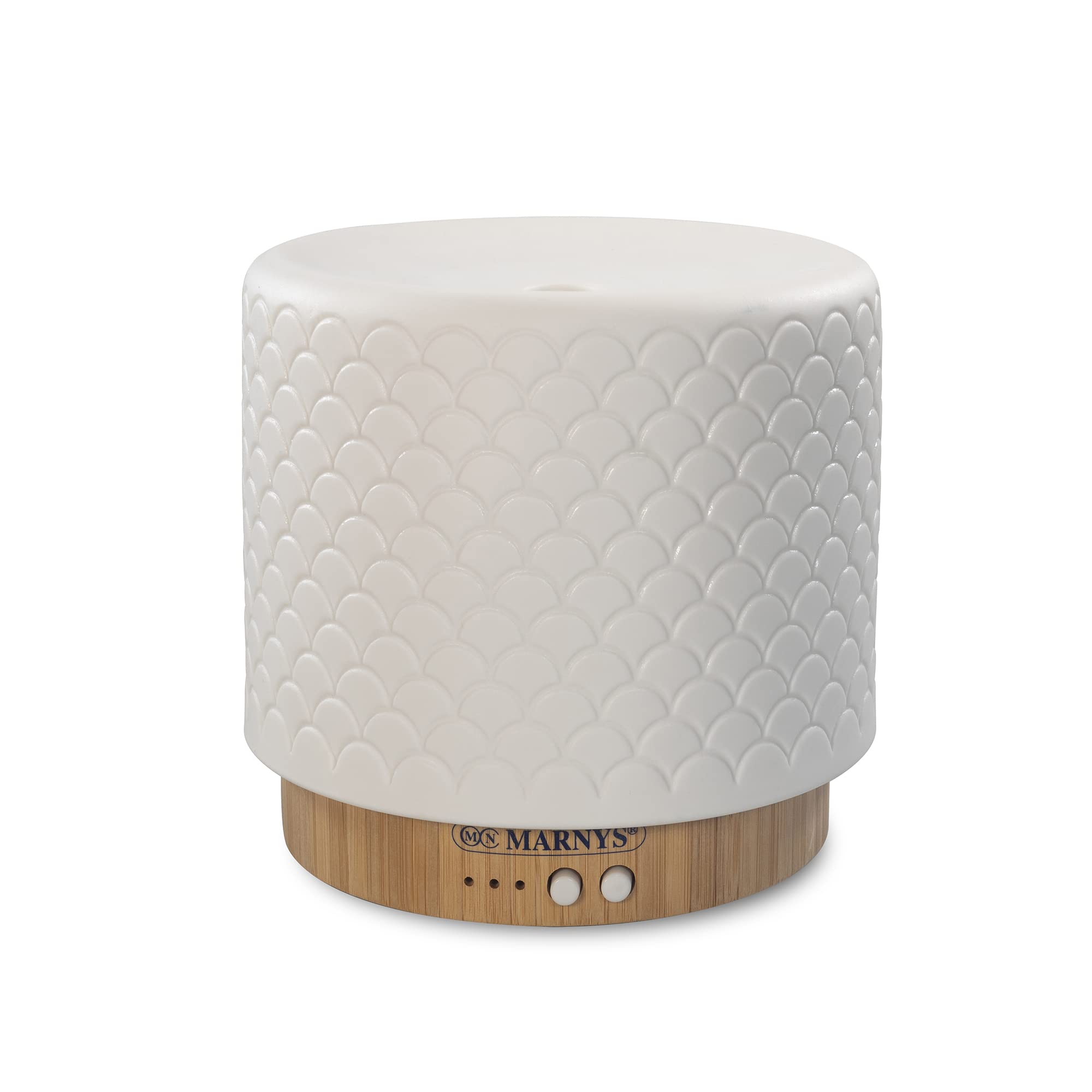Marny, Ceramiczna lampa dyfuzora aromatów, dyfuzja olejków eterycznych, Relaksujące światło otoczenia, 3 tryby światła i 2 tryby dyfuzji