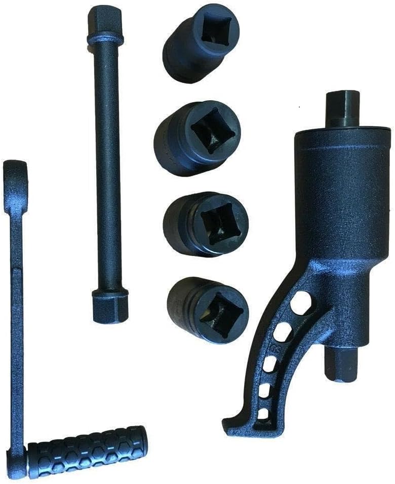 Portable Trucks Torque Multiplier Remover 4 Sockets Labor Saving Wrench