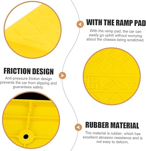 Miniatura 5 de SUPVOX 2 unids estera de escalón para camiones, pedales de bicicleta, alfombra para silla de ruedas, alfombra de coche, rampa de bordillo, rampa de