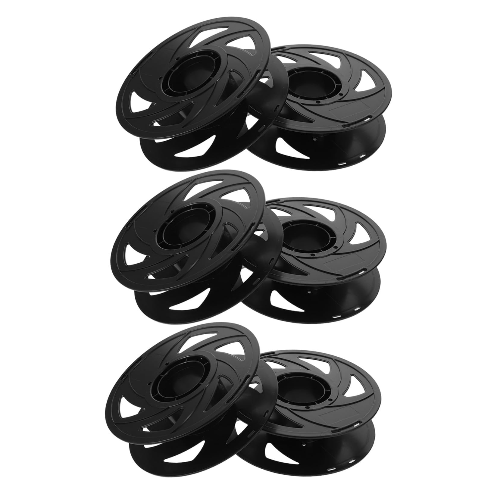 Alipis Carretes de Almacenamiento de Filamento 3D, 6 Piezas de Plástico Reutilizable Diseño Ligero y Desmontable, Soporte Adecuado para Filamentos Pla ABS Petg en Impresoras 3D