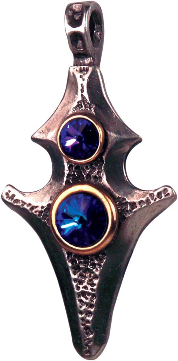 Atlantis PendantsSea Spear - Pendant Necklace Based on The Magic of Atlantis in Pewter with Gold Plating and Swarovski Crystals
