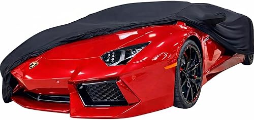 Funda de coche para interior compatible con Lamborghini Aventador y Aventador S - Premium a prueba de polvo y arañazos, poliéster suave