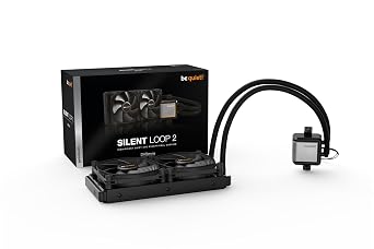 be quiet! Silent Loop 2 240mm CPU liquid cooler for overclocked systems, 2x Silent Wings 3 PWM high-speed fans, dampened and adjustable pump, 6-pole motor, 3-chamber pump, ARGB LEDs
