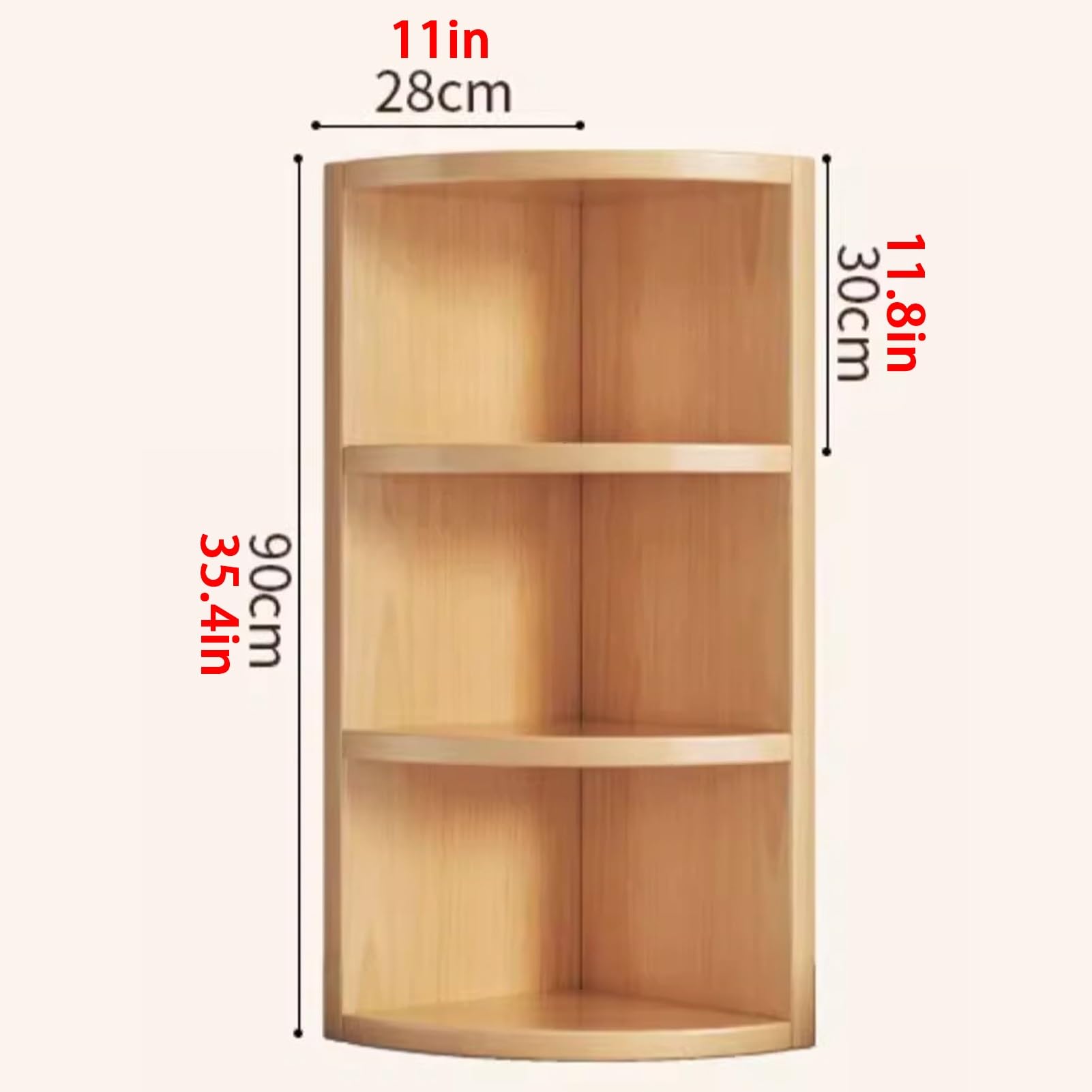 Libreria angolare a forma di L, scaffale angolare multistrato con pannello anti-goccia, supporto multiuso per casa, ufficio, soggiorno (90 cm)