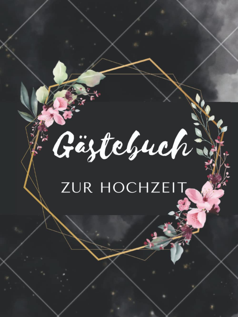 Gästebuch Hochzeit schwarz | Gästebuch Hochzeit 80 Seiten für 80 Gäste | Mit Fragen zum Ausfüllen | Hardcover, DIN A4 | Edles, elegantes Gästebuch für ... kreativ und modern | Hochwertiges Design