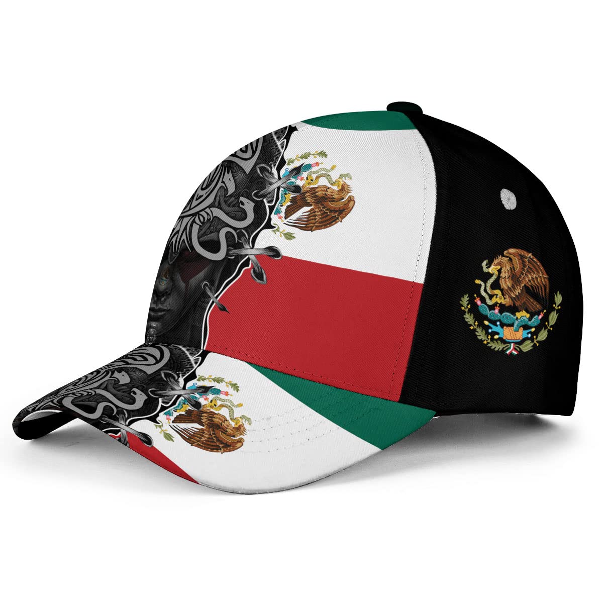 Cappello Messico, Cappelli messicani per uomo donna, Cappelli da baseball con bandiera dell'aquila del Messico Snapback, Gorras De Mexico para Hombres