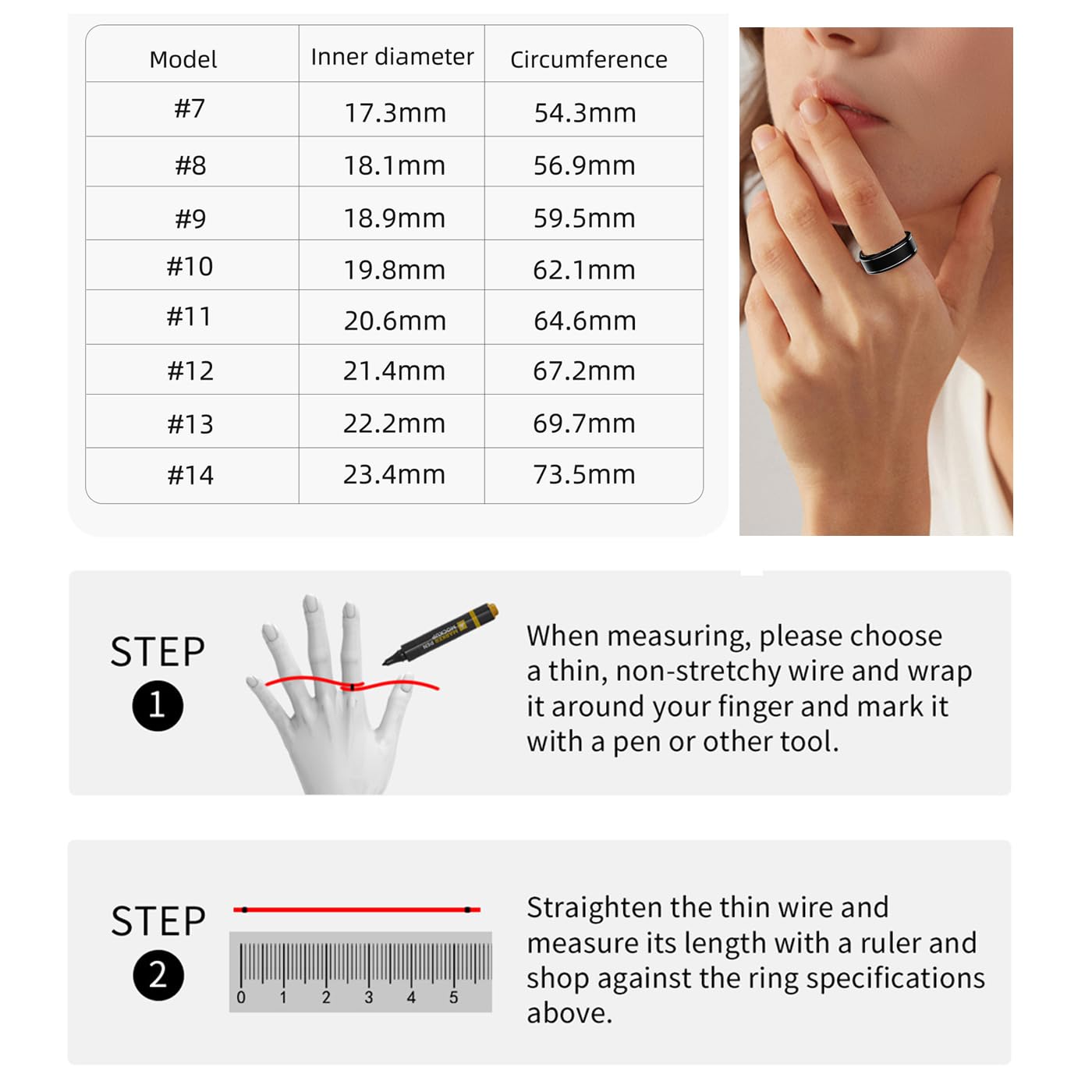 Anello fitness tracker con cardiofrequenzimetro, monitoraggio del sonno, design impermeabile, include scatola di ricarica e app per il monitoraggio delle attività
