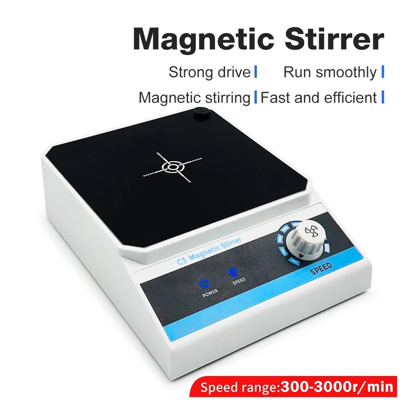 Mieszadło magnetyczne 2000 ml Pojemność laboratoryjna mieszadła magnetyczna, precyzyjny elektryczny mikser magnetyczny do laboratorium.(bezsilnikowy, US)