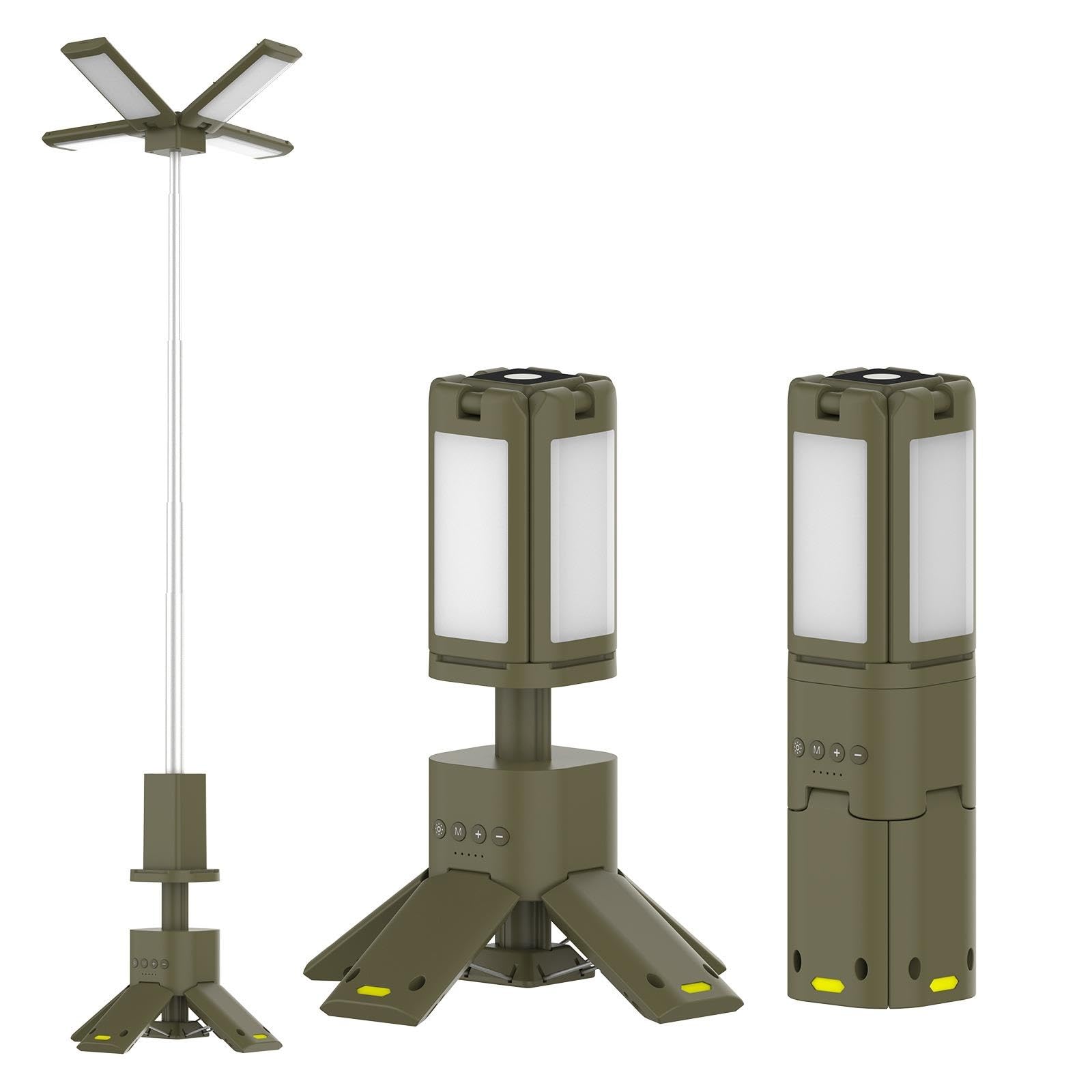 Linterna Magnética Recargable Luces De Camping Telescópicas