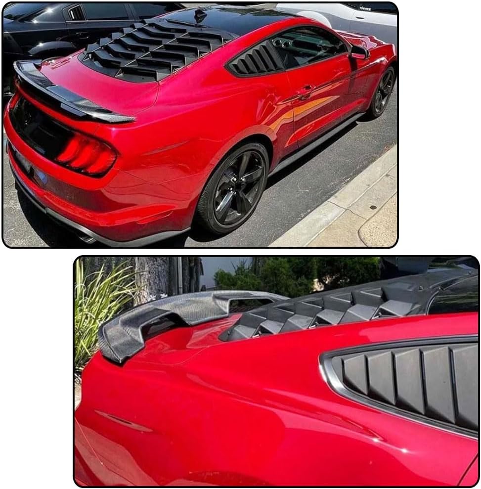 MCARCAR KIT Real Carbon Fiber Trunk Spoiler fits for Ford Mustang GT500 GT350 2015-2020 Rear Boot Lid Highkick Tail Wing Lip Factory Outlet