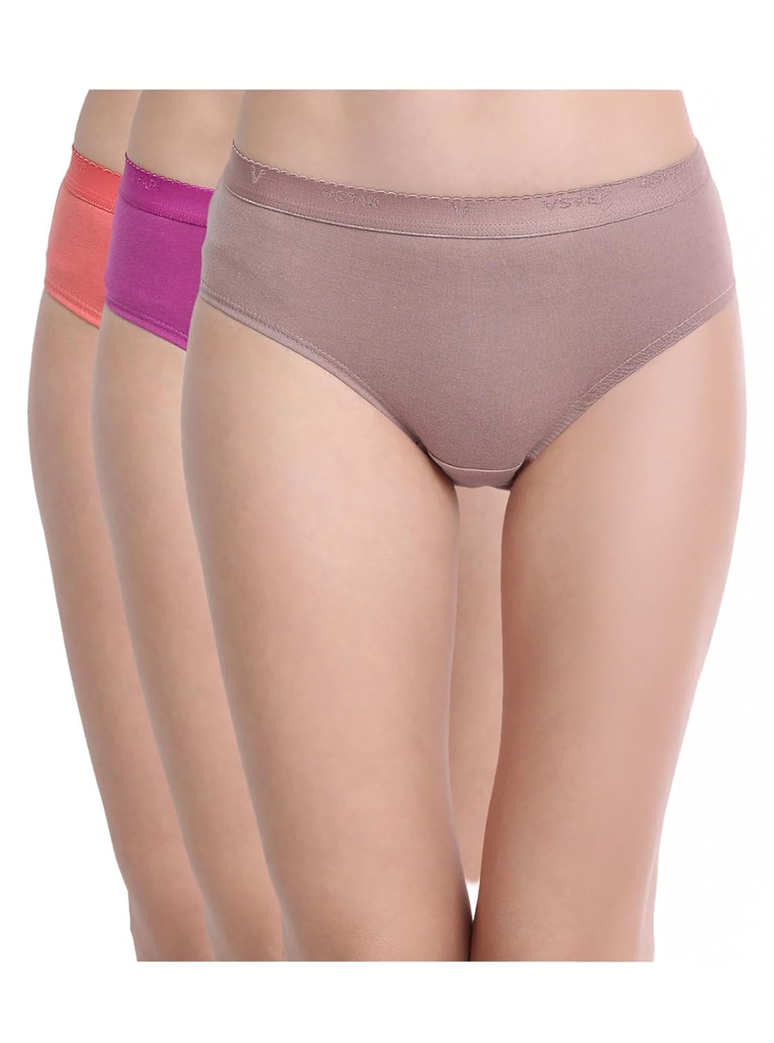 VSTAR Maple Women’s Skin-Friendly Cotton Hipster Panties for Women (Assorted Pack of 3) VSTAR Maple Women’s Skin-Friendly Cotton Hipster Panties for Women (Assorted Pack of 3)