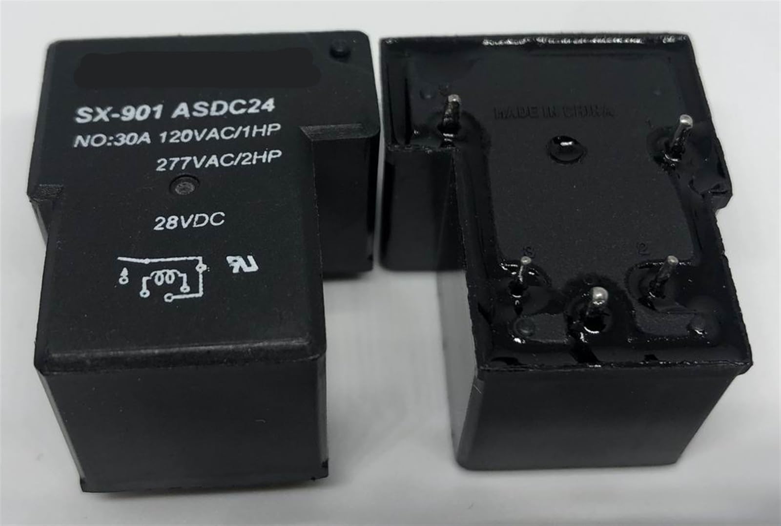 Relé 5 pines SX-901 ASDC24 componente T90-1A-5P-24V-30A de automoción 3