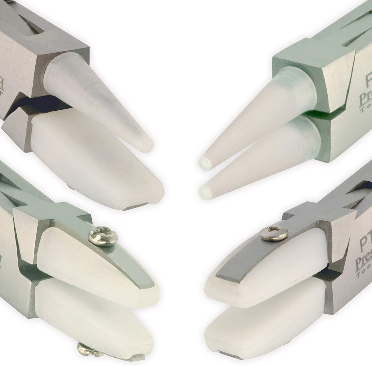 Kit Pinze Per Gioielli 4 Pezzi - Naso Piatto, Rotondo, A Catena + Ganasce Nylon - Foto 2