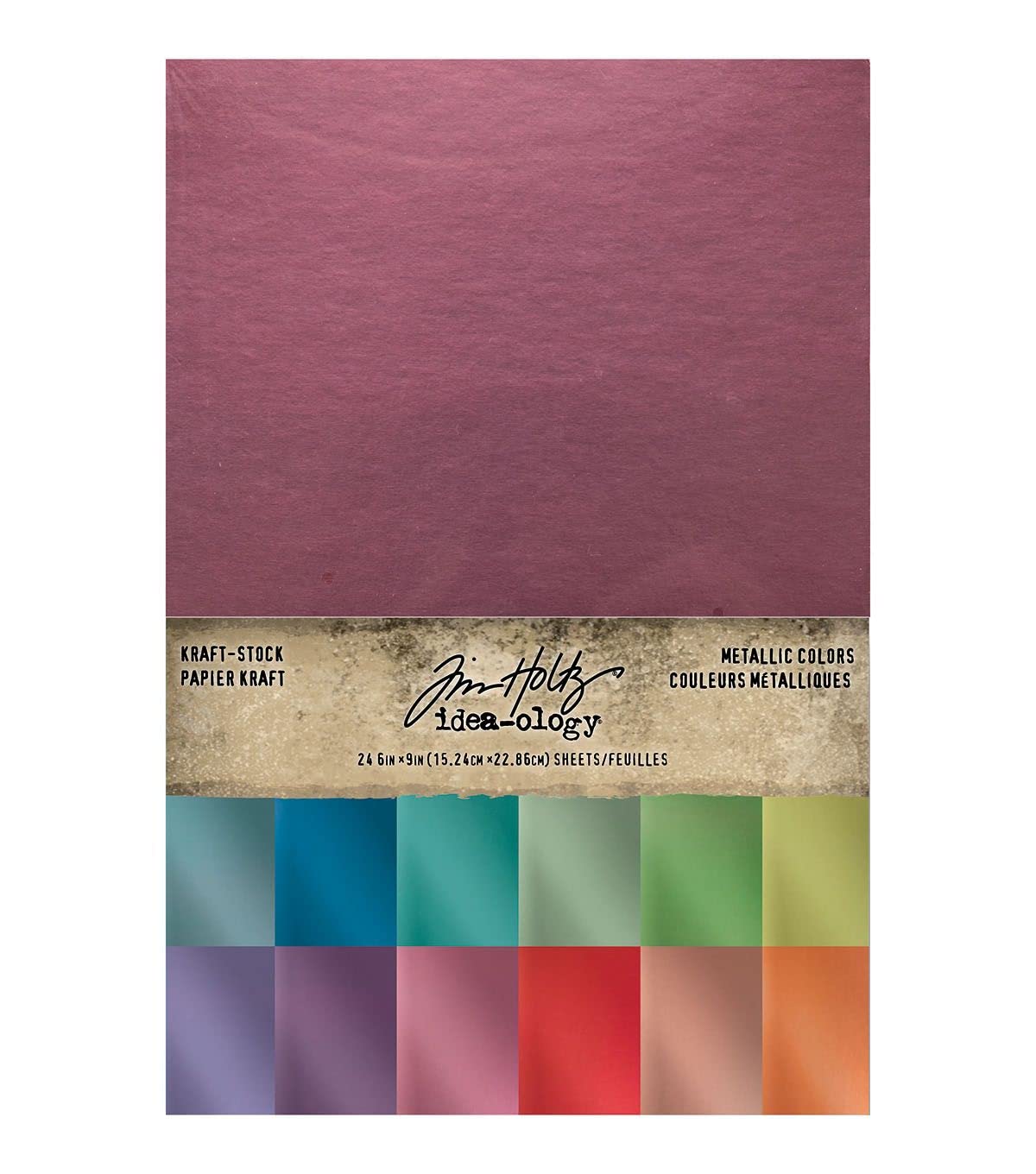 Advantus Tim Holtz Kraft Stock Metallic Colors