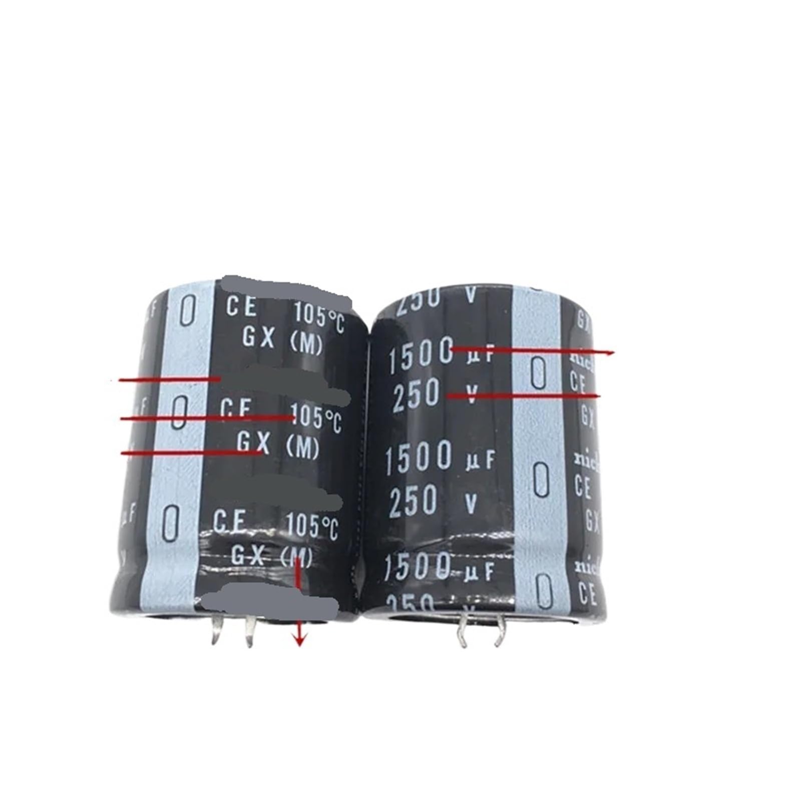 Condensateur 1500uf 250v GU/GX 35x45mm de haute précision pour équipement audio et vidéo