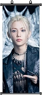 Comprar Stray Kids Póster de Stray Kids Felix, artículo para fans, StrayKids Felix Scroll Poster, decoración de cumpleaños, tela para decoración de pared, 70 x 30 cm