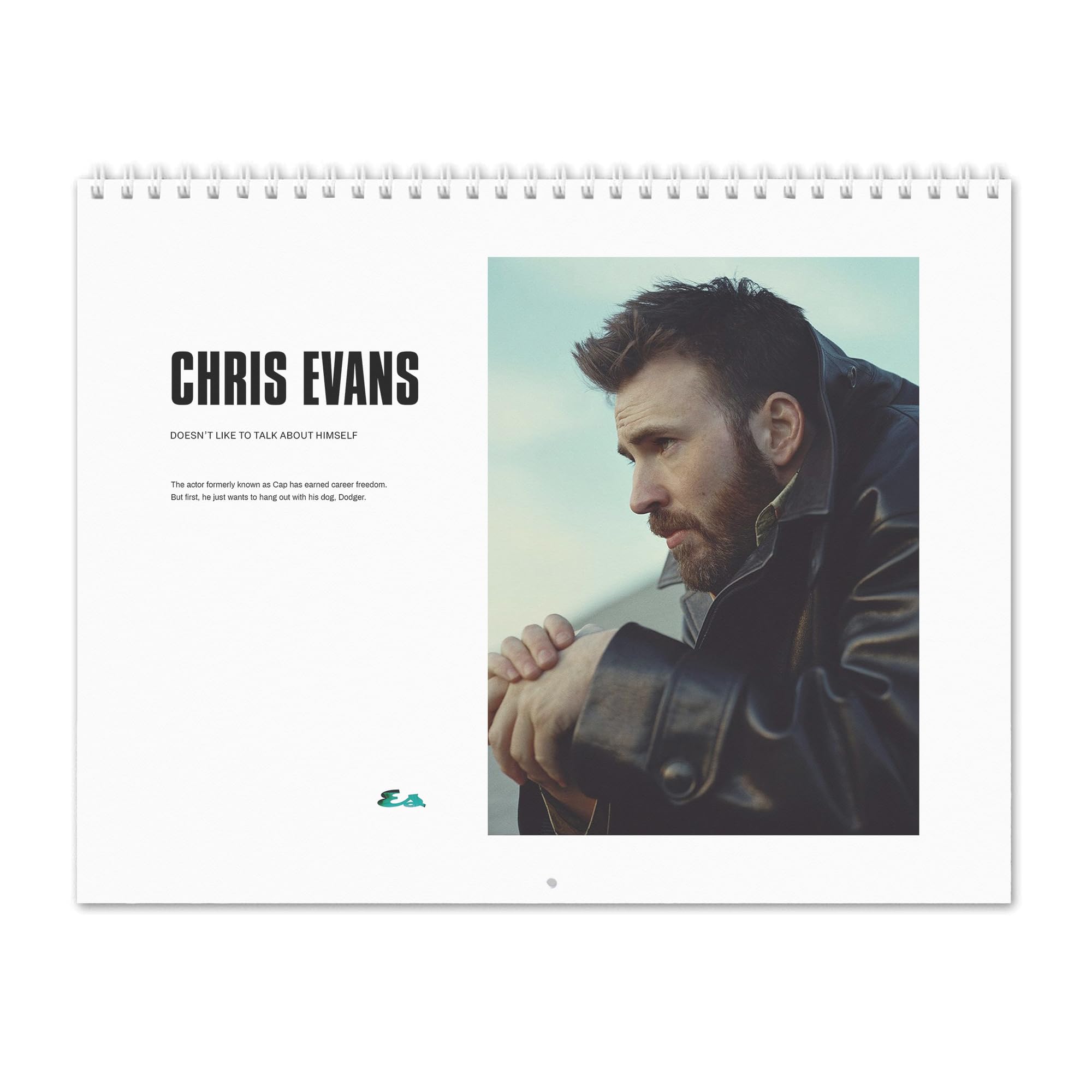 Chris Evans -Doesn't Like To Talk About Himself Wall Calendar
