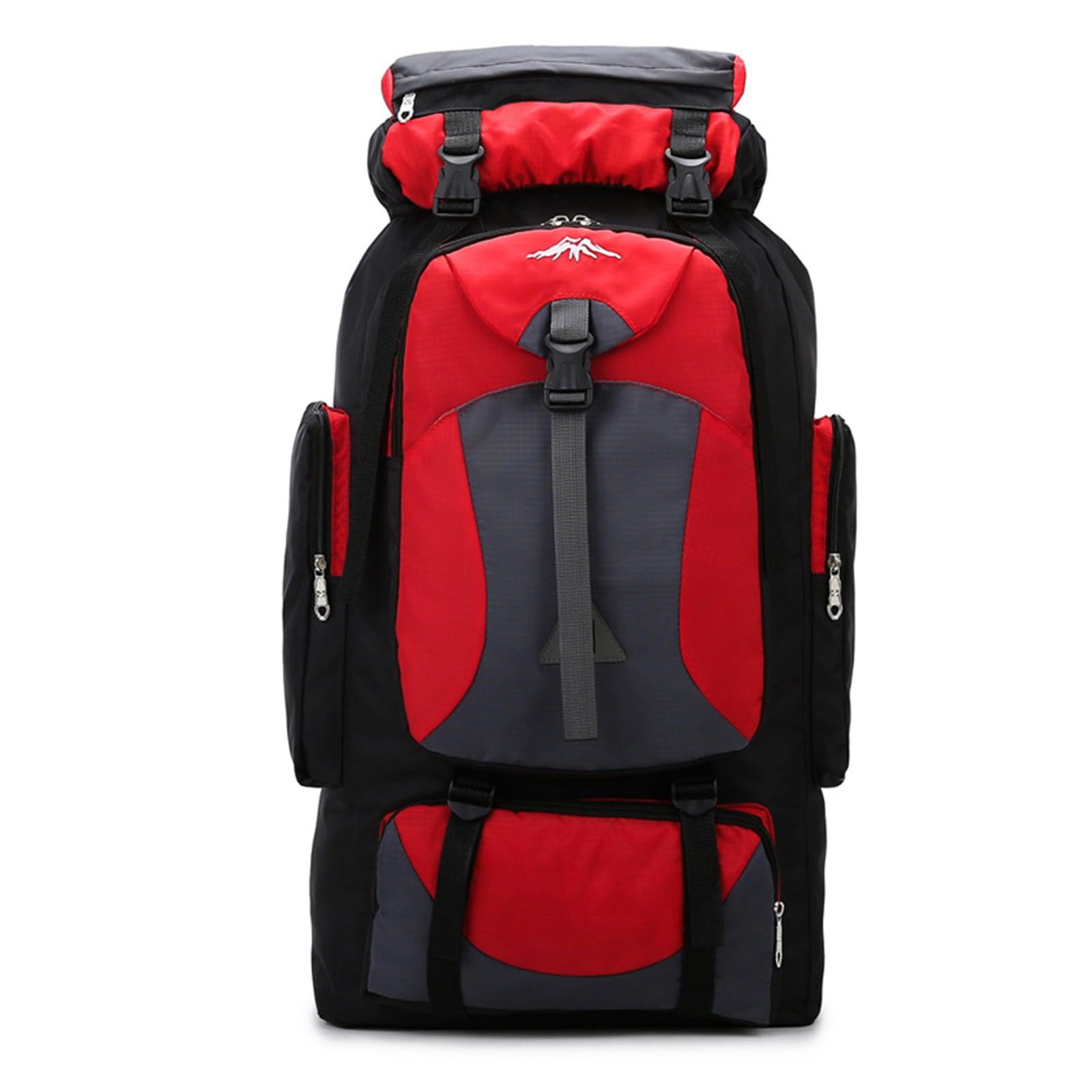 Generisch Bolsa de montañismo al aire libre 70L con gran capacidad mochila ligera ocio senderismo camping mochila multifunción mochila deportiva mochilas frescas para niñas, rojo, Einheitsgröße