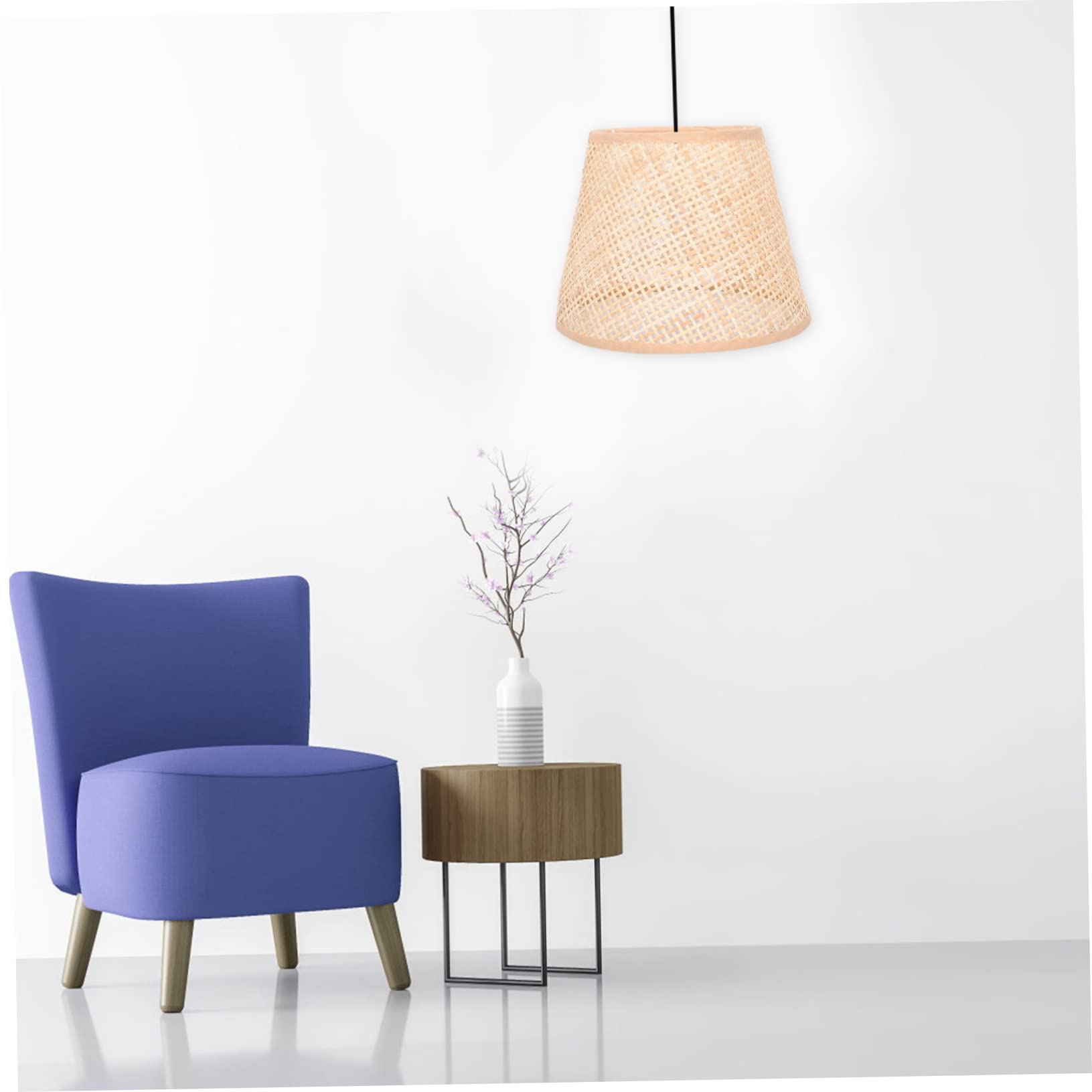 Abat-jour en Rotin Tressé de Rechange pour Lampe de Table