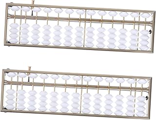HEMOTON Ábaco Educativo para Niños Pequeños 2 Unidades Aleación De Aluminio Color Blanco