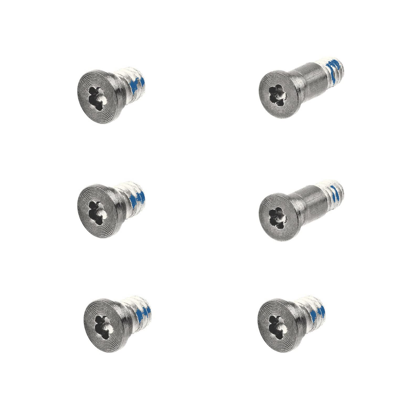 ChenGong - Silver Screws 6PCS 1 Set Bottom Case Screws Pentalobe P5 923-01431 Replacement Compatible with MacBook Pro Retina 13" A1706 2016 2017 A1989 2018 2019 (Silver)-image-3