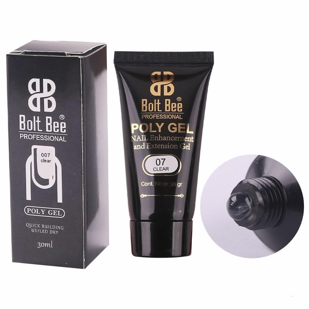 30 ML Polygel tubes Polygel For Nails Extensions Finger nail art Manicure Acrylic gel Varnish hybrid UV Poly gel- SHADE (CLEAR)
