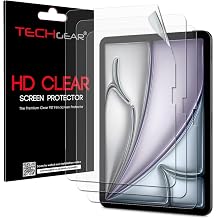 TECHGEAR [3 Pack] Screen Protectors for Apple iPad Air 13" M3 2025 / M2 2024 [New EASY-FIT] HD CLEAR Edition Screen Protector Guard Covers
