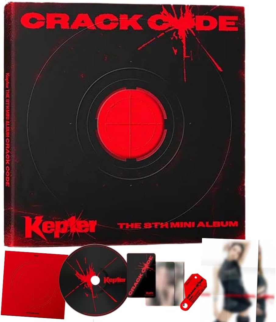 Kep1er CRACK CODE 8th Mini Album [UNLOCKED Ver.] Photobook + CD + 2Photocard + Sticker + Folded Poster + Bookmark (KILLA)