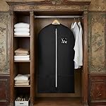 2 Pack Garment Bags for Hanging Clothes 23"x43" Black Suit Bag Travel Cover for Men Foldable Dust-Proof Garment Bags for Hanging Clothes Dance Dress Costume Protector Closet Storage Clothing