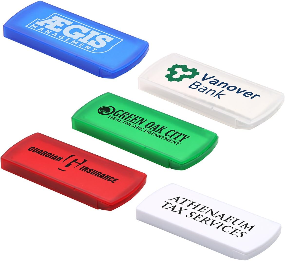 150-Qty Personalized Bandage Dispenser with Your Imprinted Logo or Copy