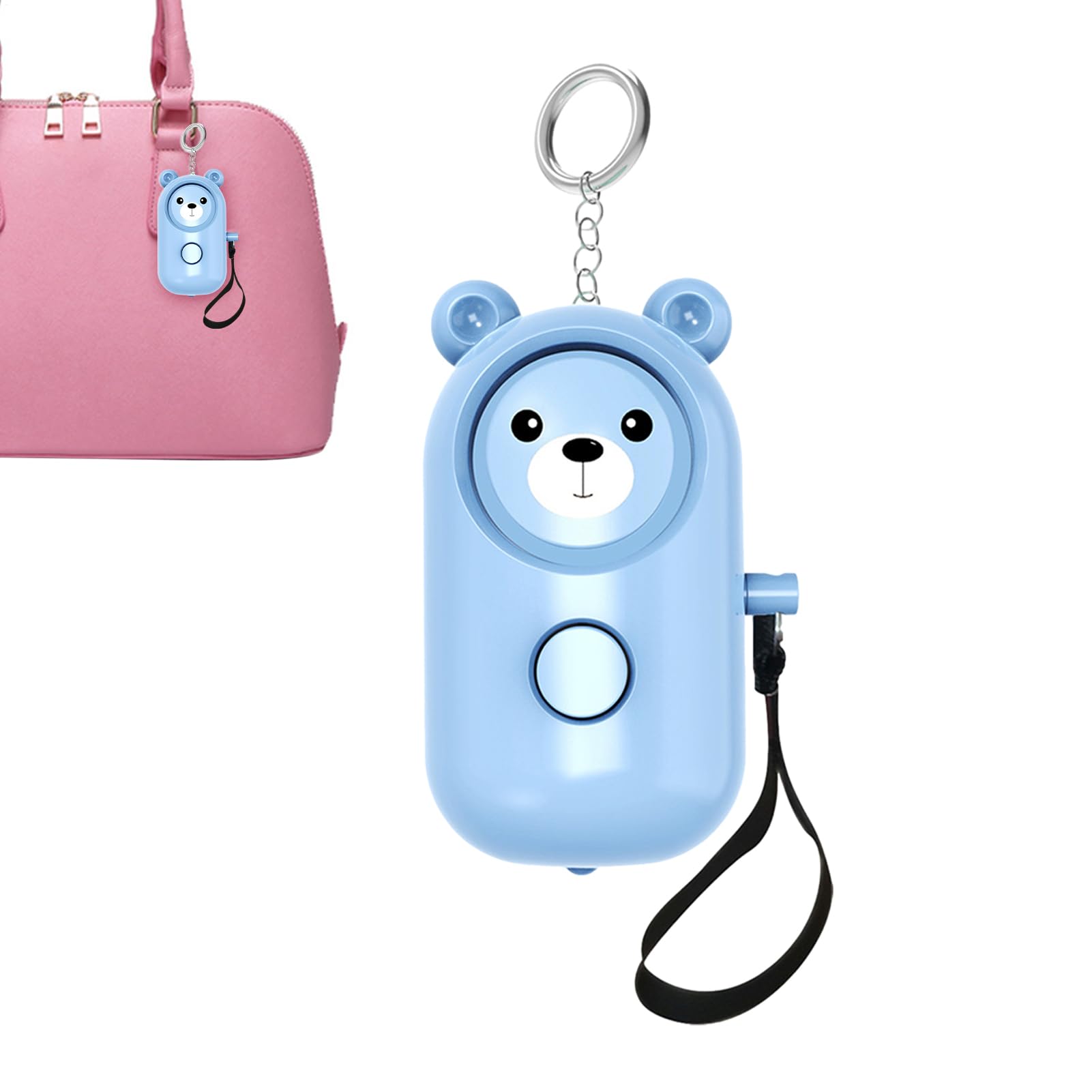 Personal Alarm - 130Db Keychain Siren Ring, LED Safety Light, Self Defense Device, Panic Button, Pull Pin Activation, Mini Security Gadget | Loud Alert For Women Kids Elderly Travel
