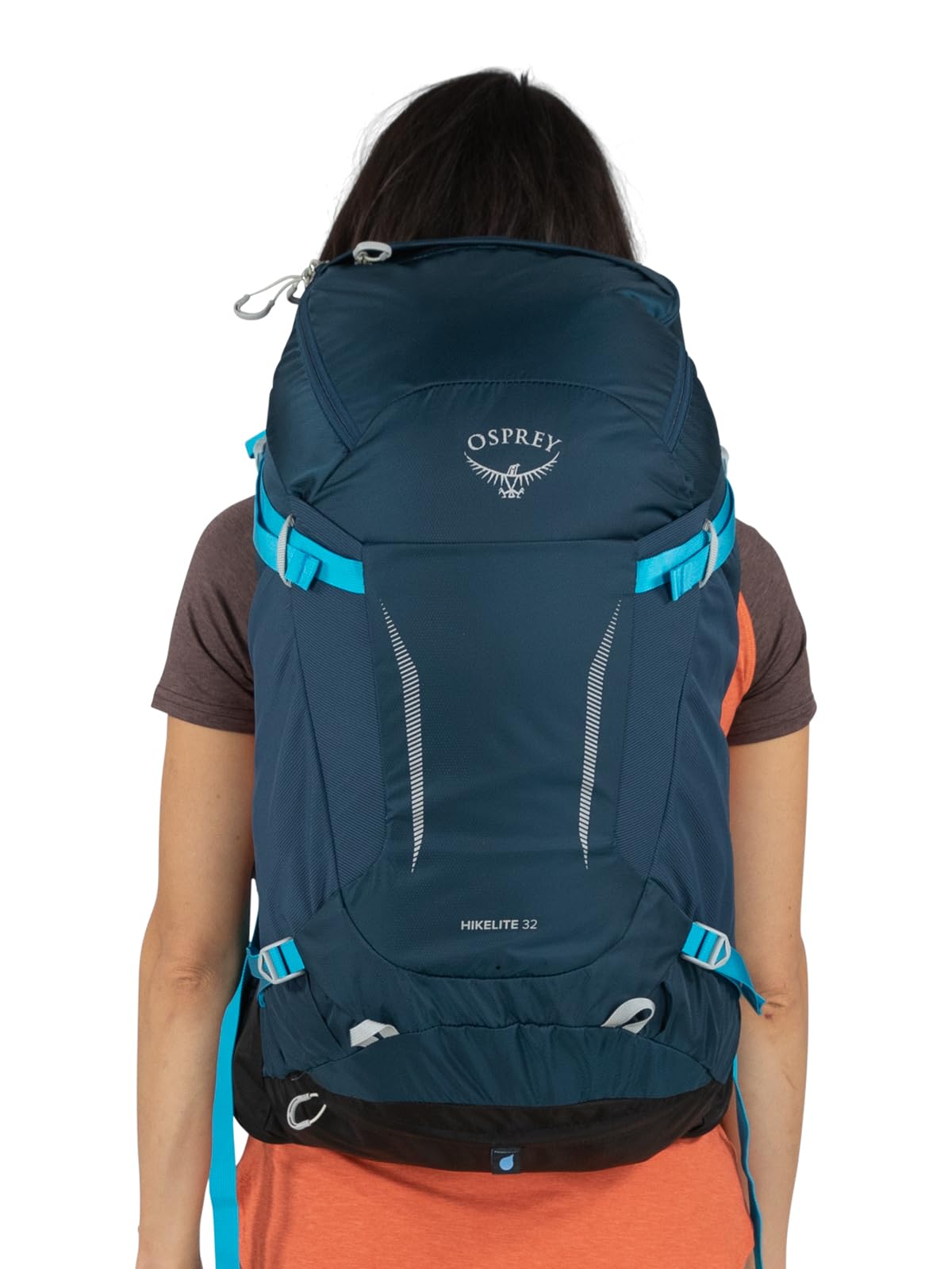 Osprey Hikelite plecak turystyczny unisex – lekki, nienaganna wentylacja z zawieszeniem AirSpeed, minimalistyczny i zrównoważony design, w zestawie pokrowiec przeciwdeszczowy