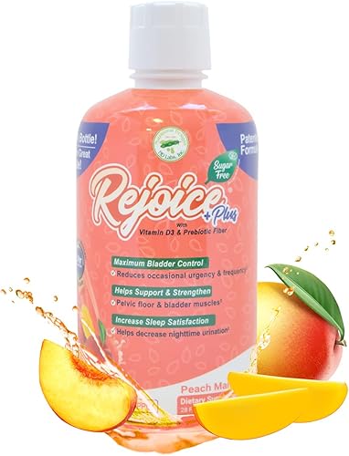 Nutritional Designs Rejoice+ Suplemento dietético para el control de la vejiga, sin azúcar, ingredientes activos naturales, ayuda a reducir la