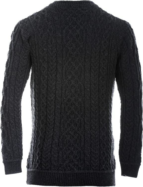 Supersoft Wool Irish Sweater for Men's Cable Knit Fisherman Pullover Made in Ireland4