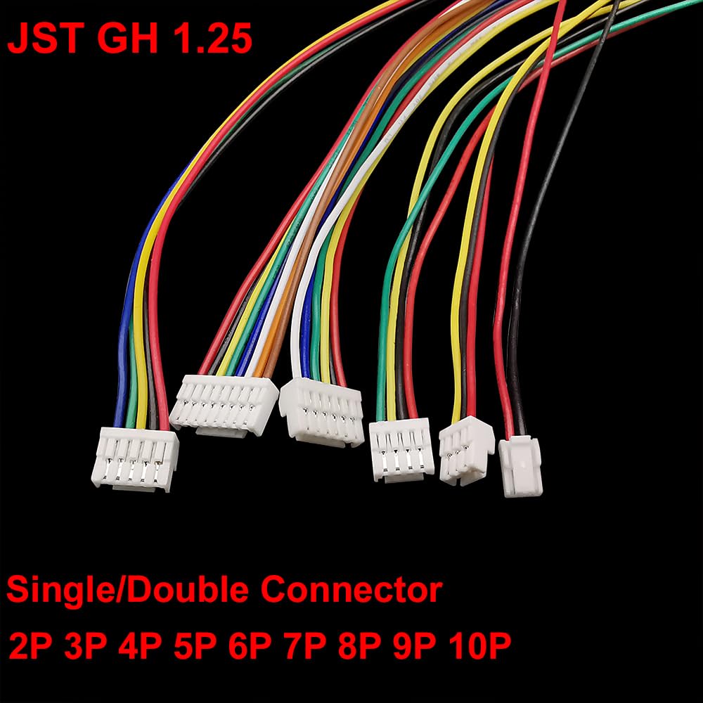 10 Coppie Connettori JST GH 1,25mm 6 Pin Con Cavi - Per LED, Robot E Progetti Fai-da-te | Maschio E Femmina - Foto 7