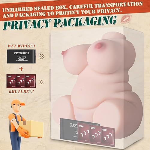 Miniatura 5 de Kingdemer BBW - Muñeca sexual masculina con gran culo y tetas, 3 en 1 con bolsillo, juguetes sexuales para adultos, masturbadores masculinos con