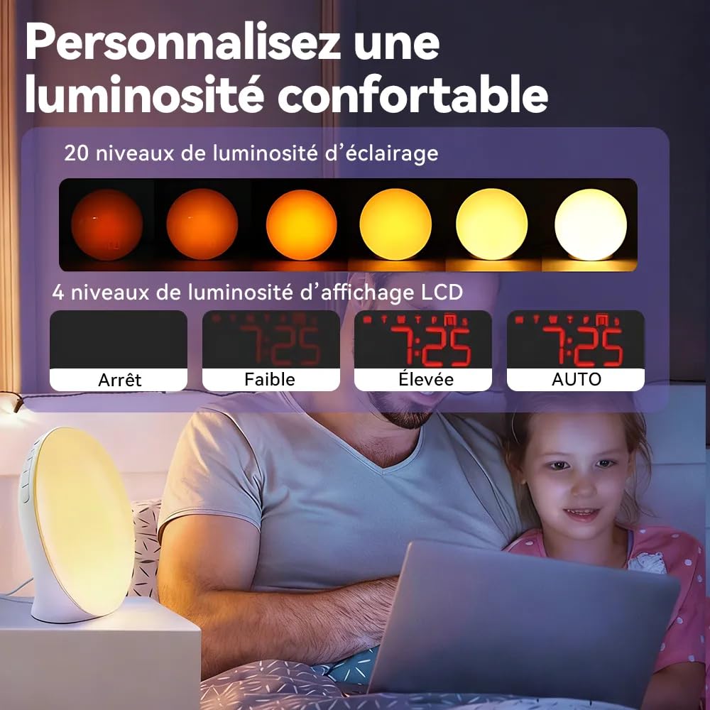 SilvanHome Reveil Simulateur D'aube (Intelligent)