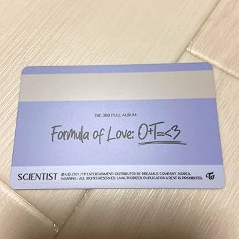 Amazon.co.jp: TWICE グッズ Formula of Love O+T=3 ジョンヨン