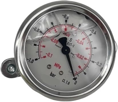 Differential Pressure Gauge EN837-1 213.53.063-1...0 Bar/-0.1...0Mpa Axial 63mm G1/4 Transmitter for Factory Measurements, Industrial Applications, Etc