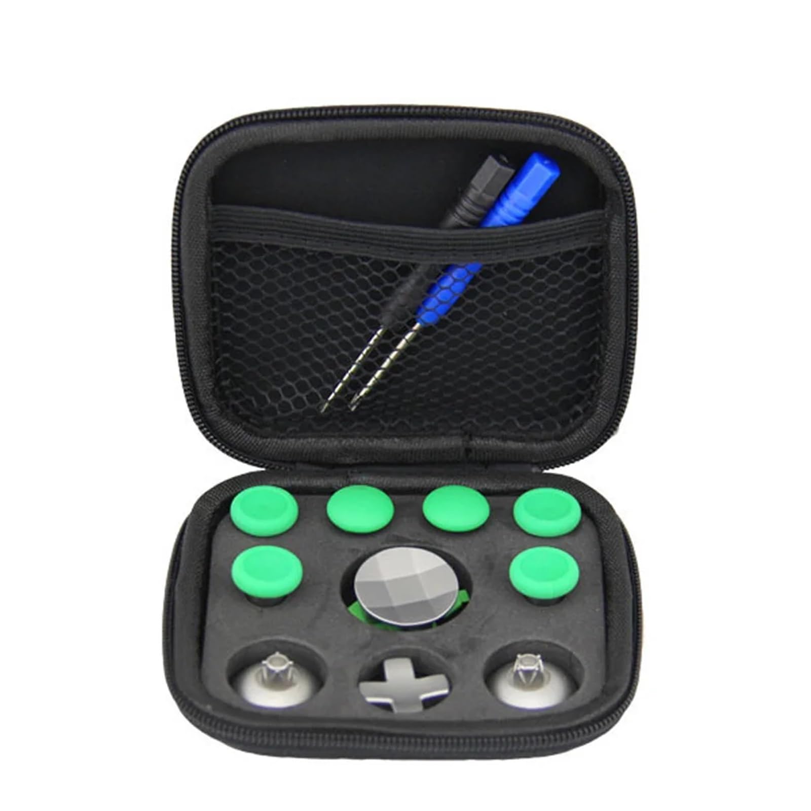 10 set for XBOX ONE Elite Controller Gamepad Bumper Trigger Swap Thumb Analog Sticks Grips Stick D-Pad Button(Green)