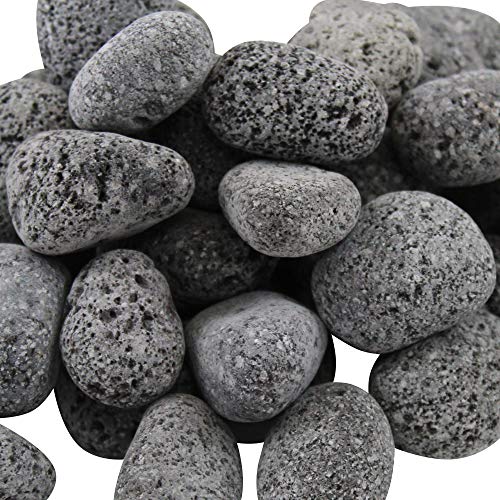 Margo Garden Products Dfblp2-20 Dragon Glass Lava Pebbles, 20 Lb, Black #TOP4