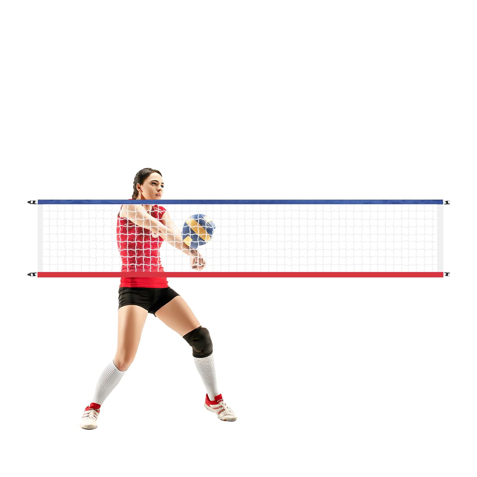 Filet de volleyball de rechange imperméable et robuste 4,5 m - 8