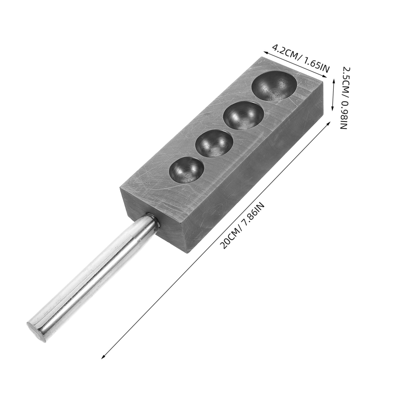 BEBEMOKO Graphite Sphere for Jewelry Casting Durable High Temperature Graphite Casting for Crafting Hemispheres and Balls Easy to Use