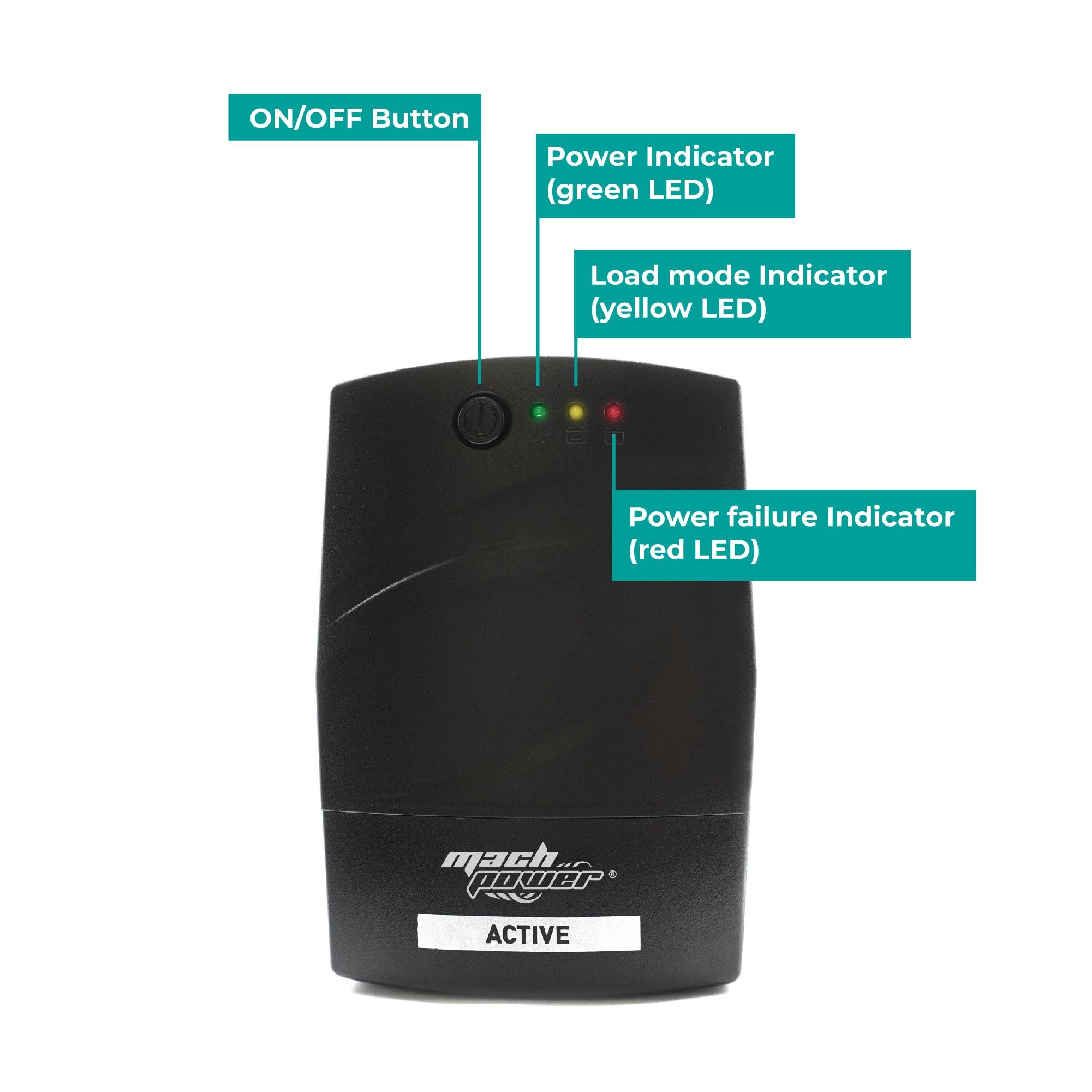 UPS FORTRESS900V3 600VA 360W Off-Line | Gruppo Di Continuità Con 2 Prese Schuko, Backup 5-10 Min, AVR E Protezione Da Sovratensioni